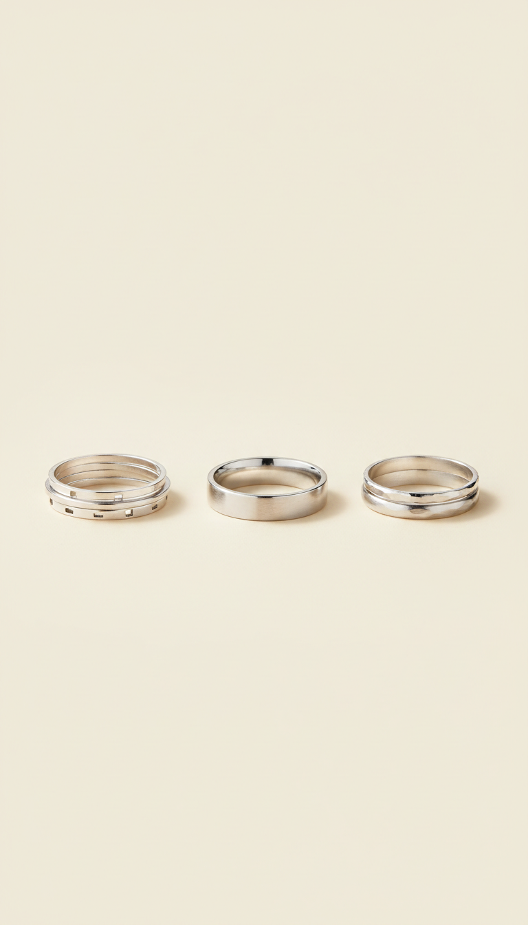 18K Gold Plated Stacking Rings