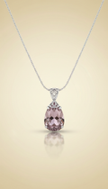Geometric Gemstone Pendant Necklace