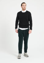 Pull col rond homme en cachemire noir - LUKE 2